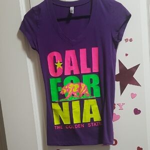 Purple California Graphic T-Shirt